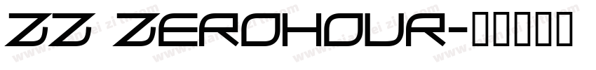 ZZ ZeroHour字体转换